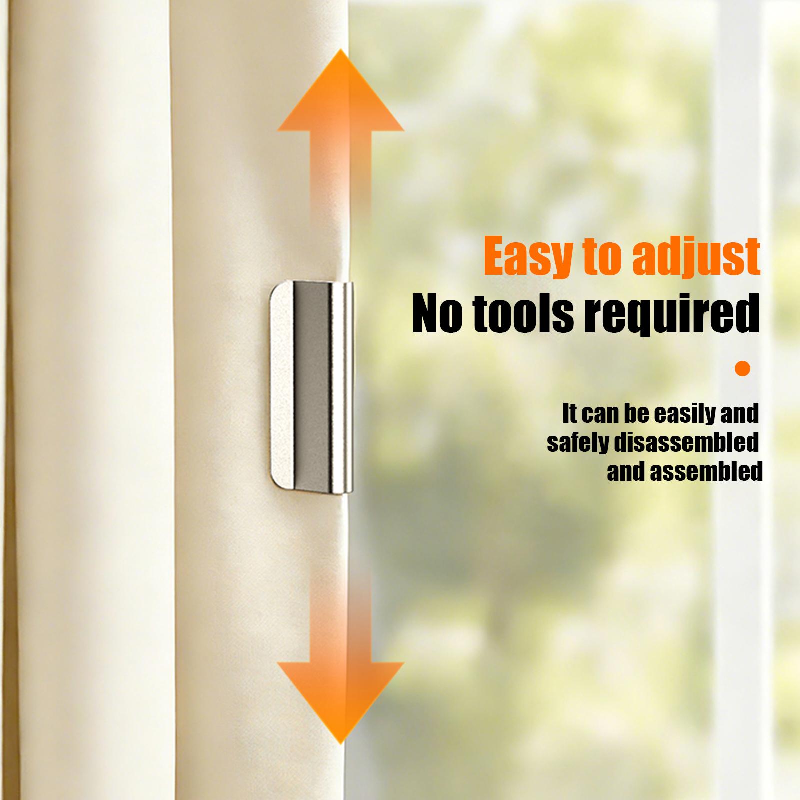 1Pair Strong Magnetic Curtain Clips for Prevent Light Leaking Keep Curtain Closed for Home Bedroom Office Curtain Draperies