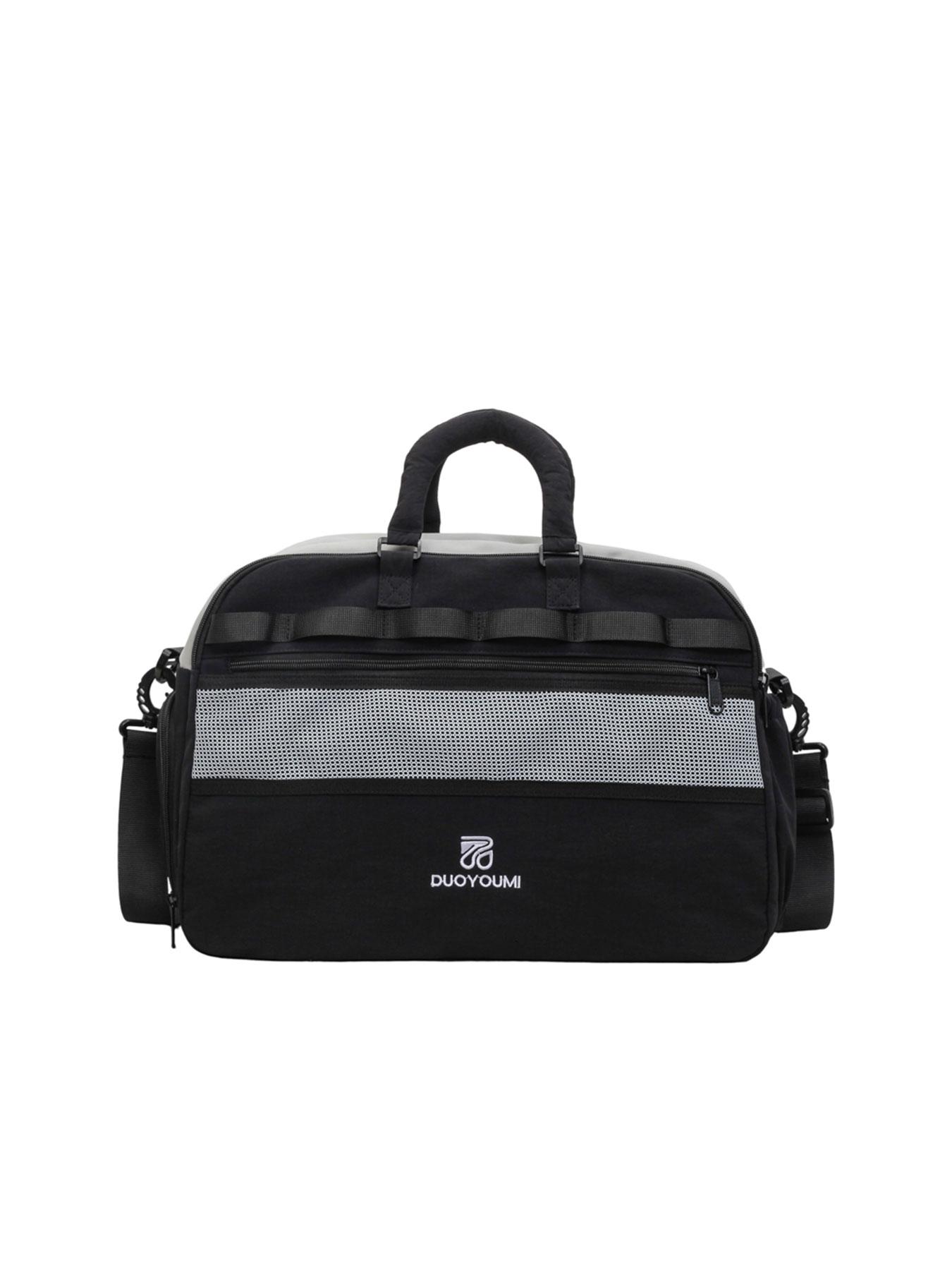 Large Capacity Travel Duffel Bag, Lightweight Waterproof Nylon, Zippered Compartment, Mesh Pocket, Detachable Shoulder Strap, Versatile Use, Hand Luggage Bag, Travel Duffle Bags