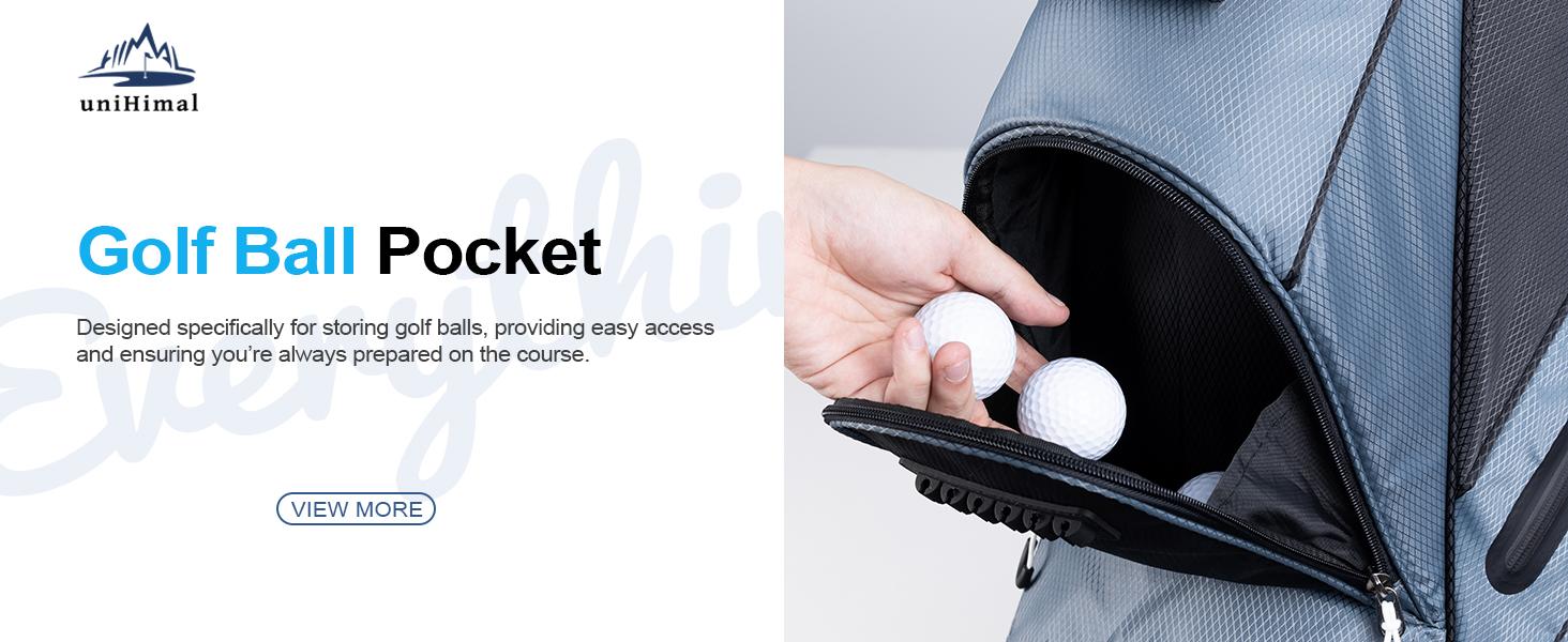 UNIHIMAL 14-Way Golf Cart Bag with Organizer Divider & Rain Cover