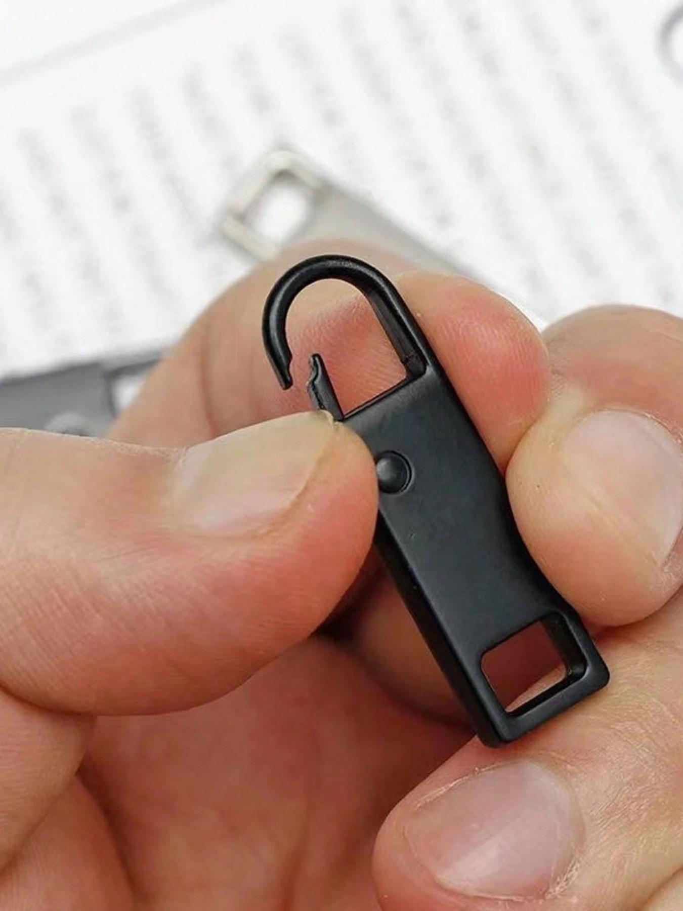 Metal Detachable Zipper Pulls, Replaceable Metal Zip Sliders, DIY Zipper Pulls for Bags Shoes Clothes, Travel Essentials, Removable Zipper