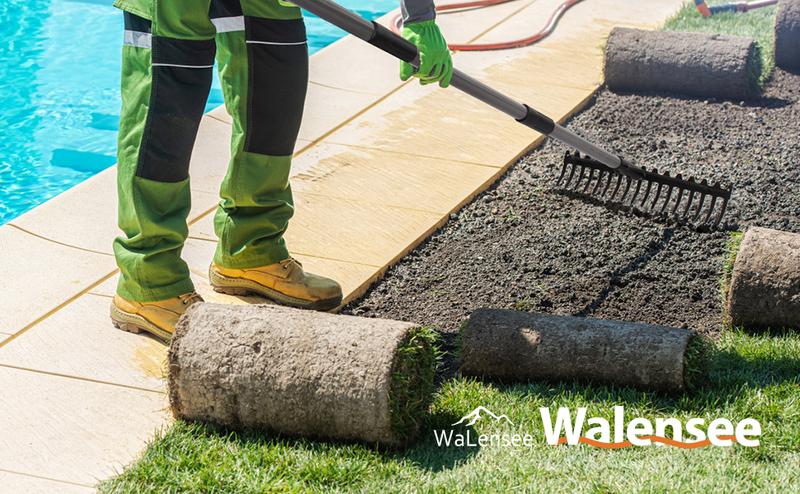 Walensee 5.4FT Bow Rake Heavy Duty Garden Rake with Stainless Steel Handle, 17 Steel Tines Metal Head Rake Tool for Loosening Soil Gathering Leaf Leveling Lawn Farming Land