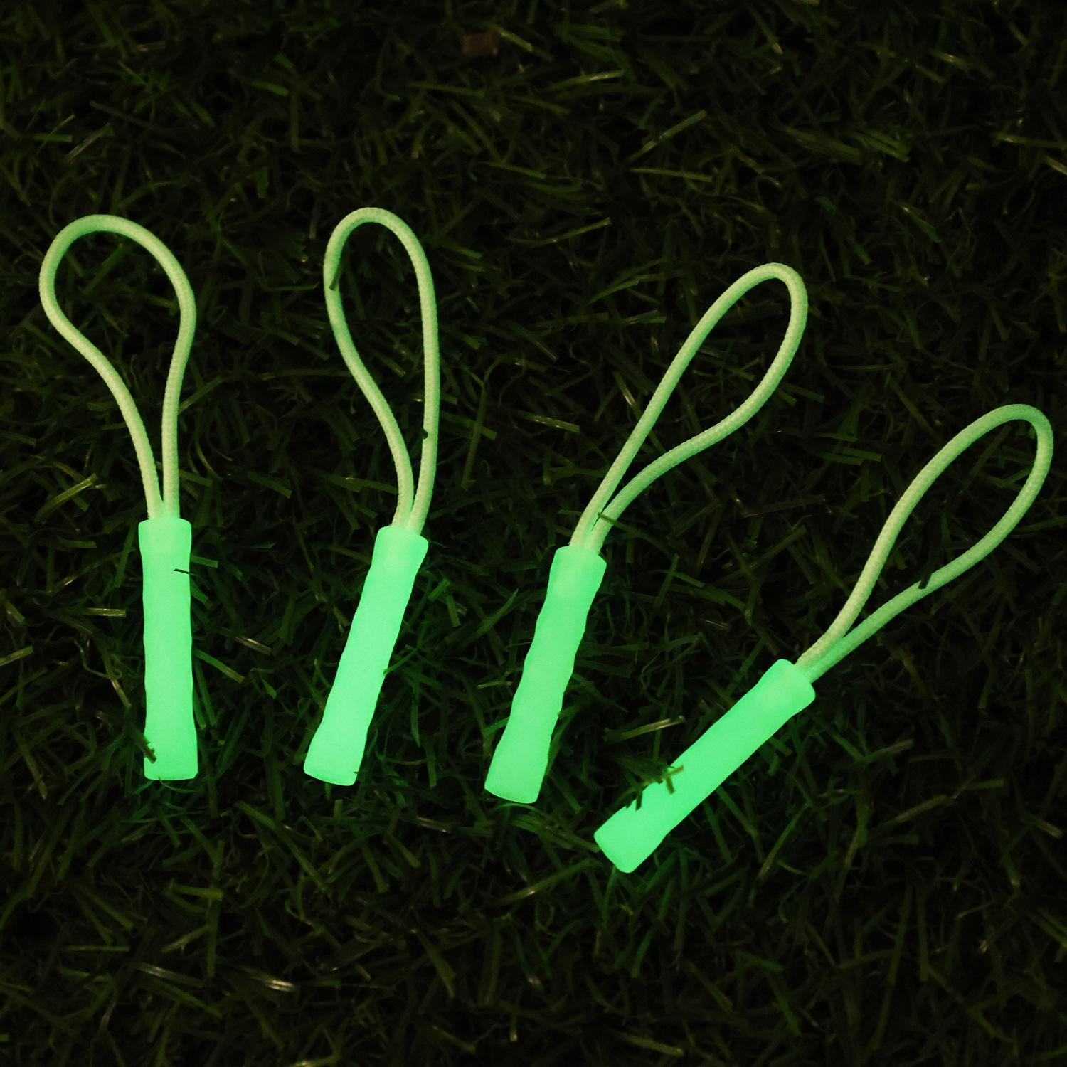 5pcs luminous zipper travel bag zipper clothing bag luminous zipper head outdoor tent backpack replacement luminous zipper tail rope luminous zipper head tail rope