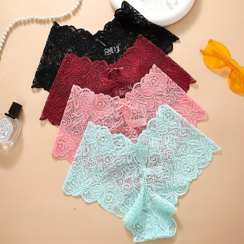 H Women's Seamless 18-Piece Set of Soft Skin-Friendly Lace Briefs - Elegant & Versatile Everyday Wear Lingerie Womenswear Panties Formal Fit Aesthetic Elegance Minimalist Casual Style