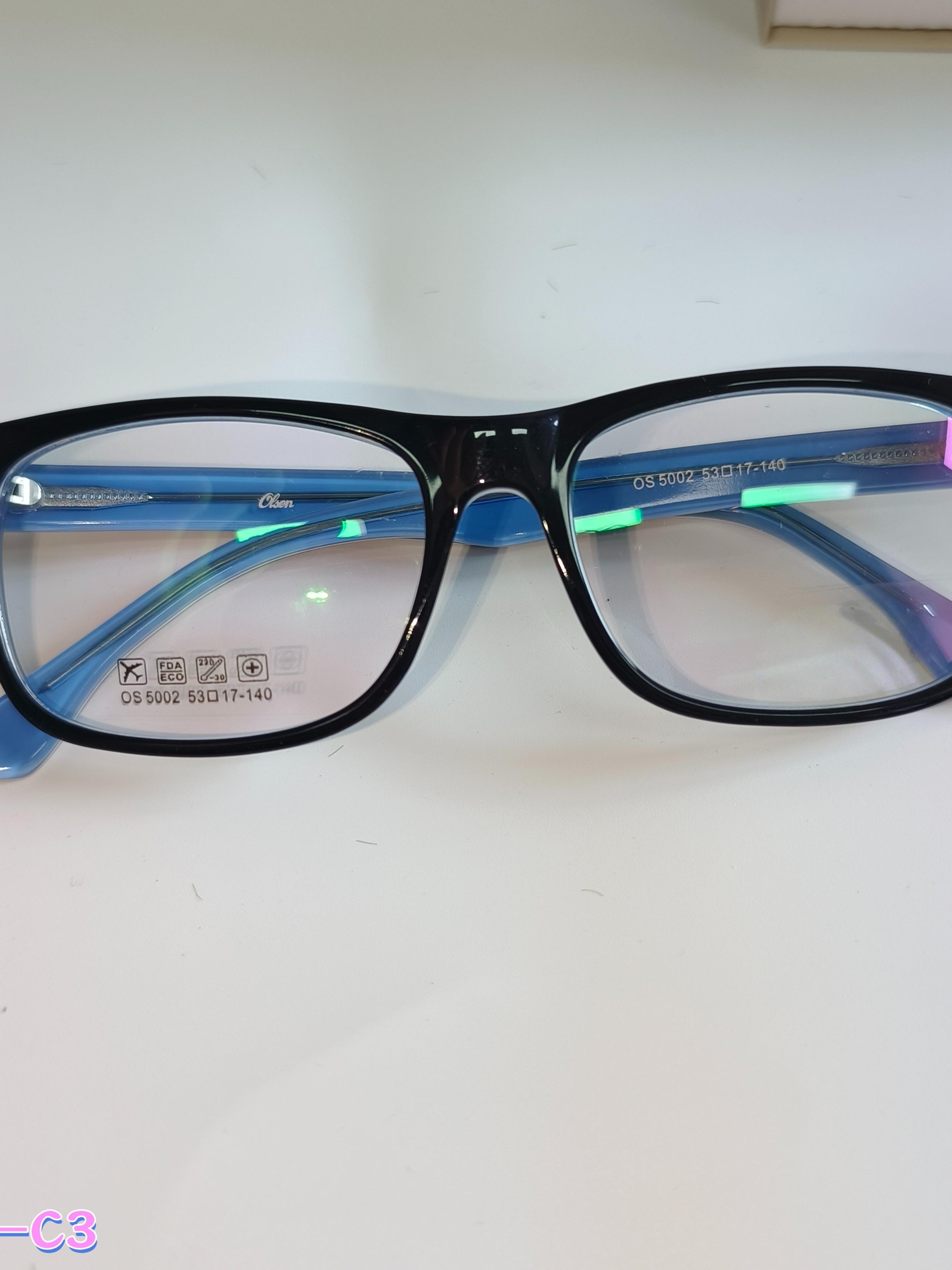 Single-Piece Cat Eye Glasses Frame, Korean Style Lightweight Design, Wide Nose Bridge Comfortable Fit, Blue Light Protection for Office Women