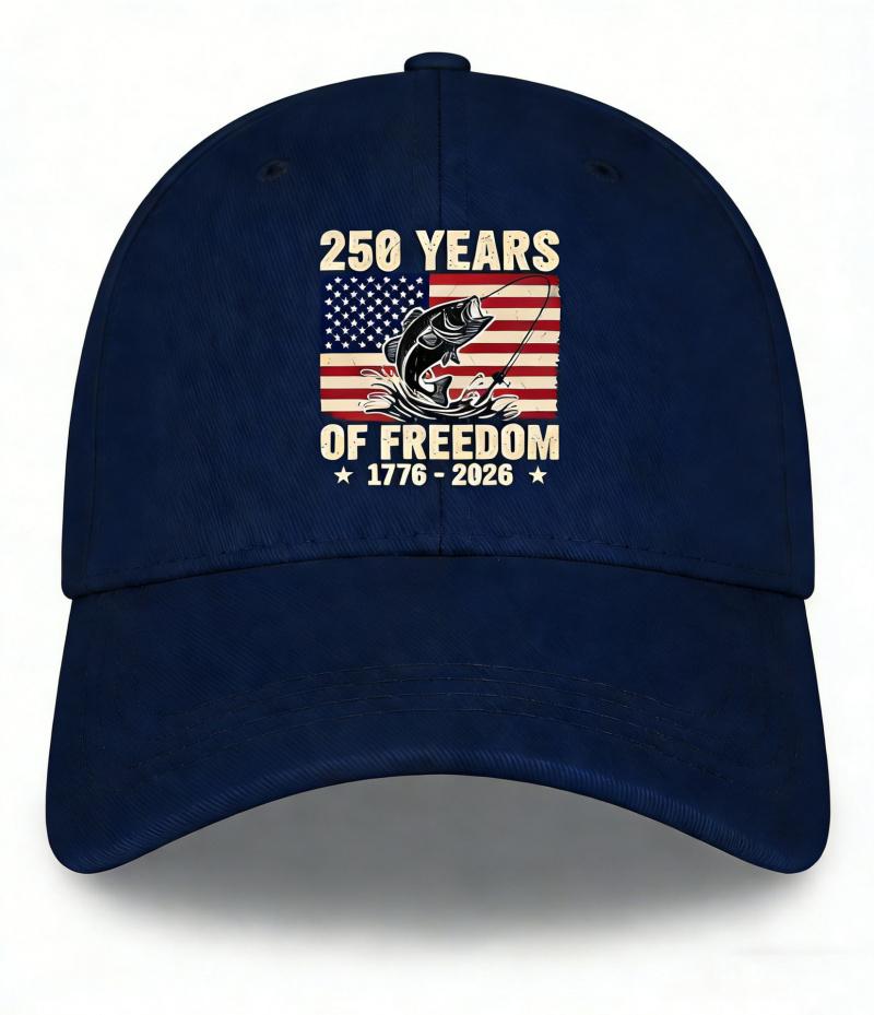 2026 New Hot-Selling American 250th Anniversary Fashion Denim Baseball Cap with Vintage Print, Soft Top Duckbill Hat, Unisex