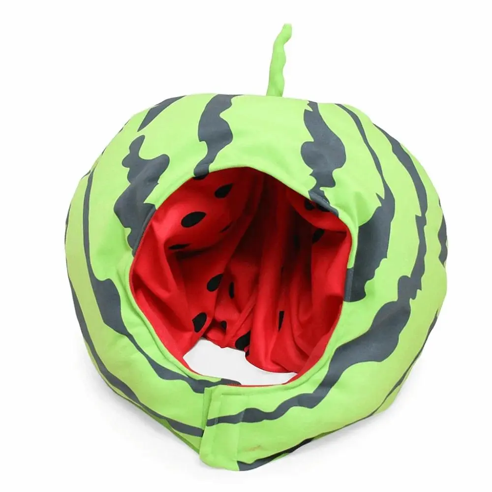 Cute Cartoon Design Fruit Hat Adjustable Soft Watermelon Hat Strawberry Hat Unisex