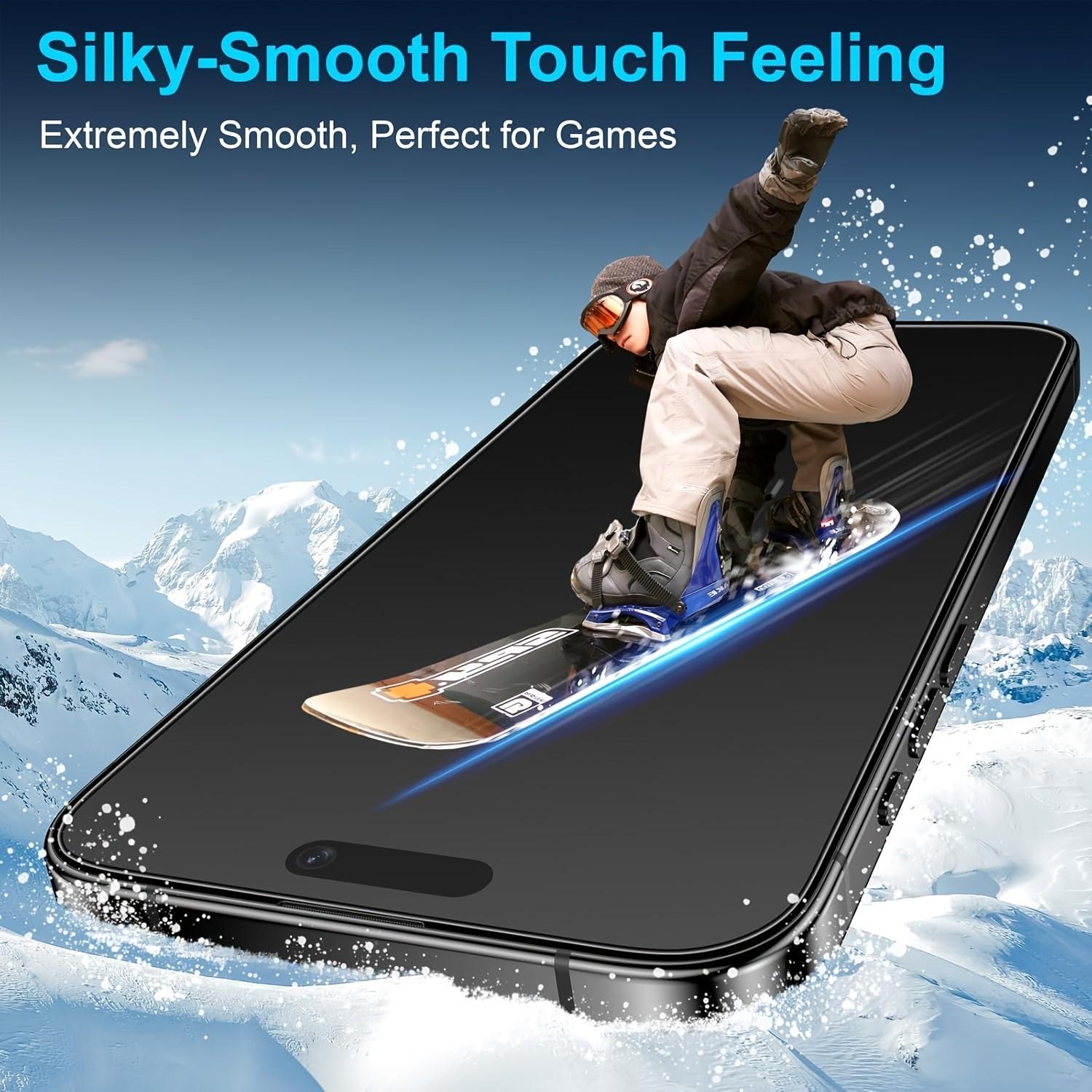 Matte Privacy Ceramic Screen Protectors for iPhone 17/16/15/14/13/12/11, Anti-Scratch & Anti-Fingerprint Design, Full Coverage Protection