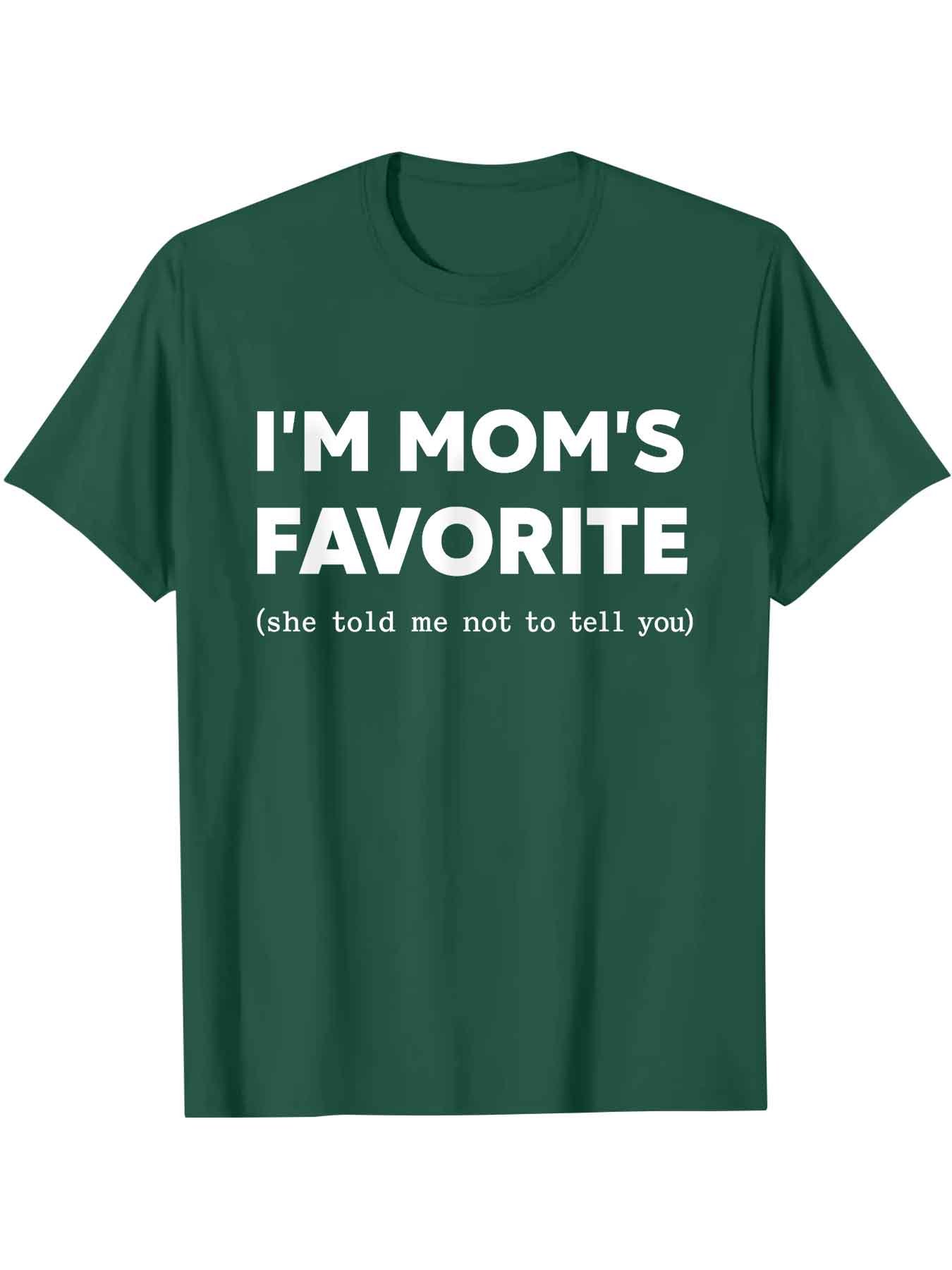 Funny Moms Favorite Son Daughter I'm Mom's Favorite T-Shirt Golf Gift for Men and Women Summer Wear Garment