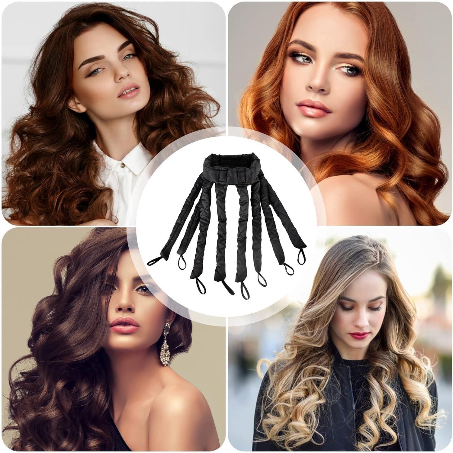 Heatless Hair Curlers Wand, Flexible Octopus Curler To Sleep in Overnight, Silk Satin Hair Curling Rollers, Hair Styling Tool for Daily Use, No Heat Curls, Heat Free Styler, Heatless Styling Tools Heatless Hair Curlers Wand, Flexible Octopus Curler To Sleep in Overnight, Silk Satin Hair Curling Rollers, Hair Styling Tool for Daily Use, No Heat Curls, Heat Free Styler, Heatless Styling Tools