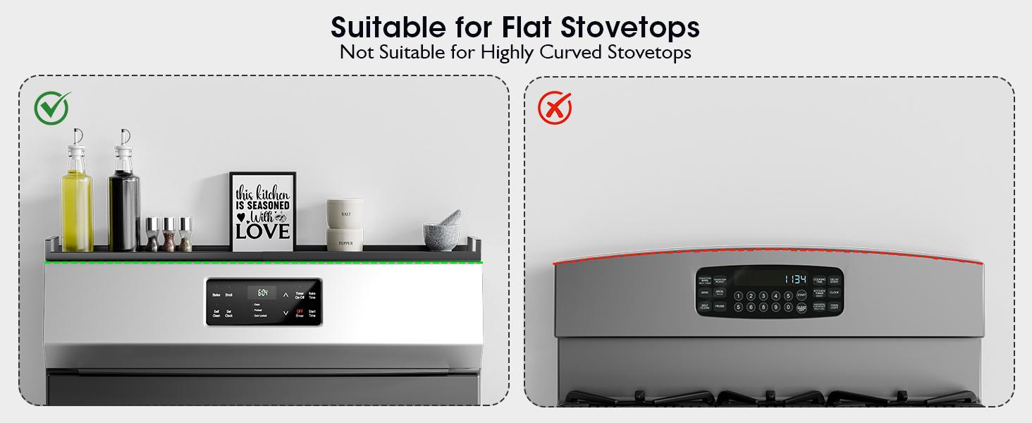 [SUPAFA]4X Strong Magnetic Shelf for Stove Top 30" Adjustable Oven Shelf Spice Rack Over the Stove Stovetop Storage Kitchen，kitchen organization
