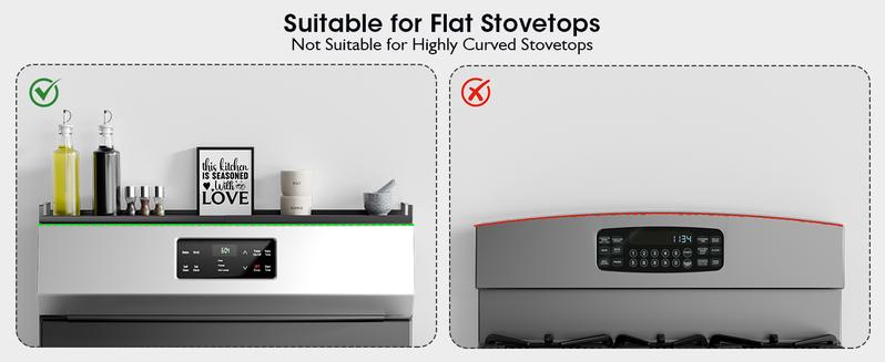 [SUPAFA]4X Strong Magnetic Shelf for Stove Top 30" Adjustable Oven Shelf Spice Rack Over the Stove