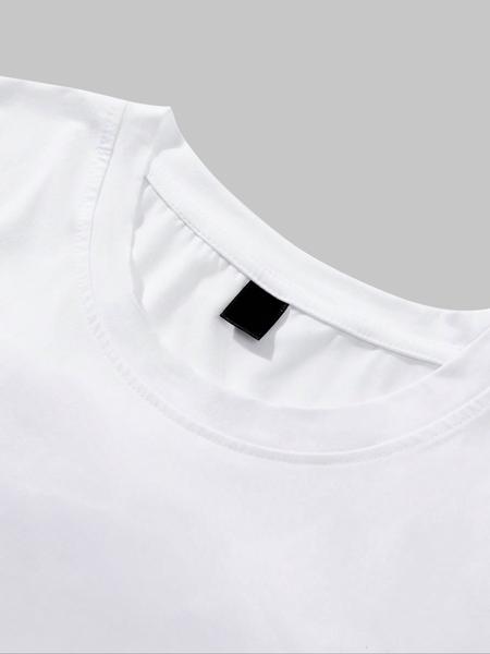 Two-Piece Set Men's Star Print Short Sleeve Tee & Drawstring Waist Shorts Set, Regular Fit Casual Round Neck T-shirt & Track Shorts, Men's Summer Clothes