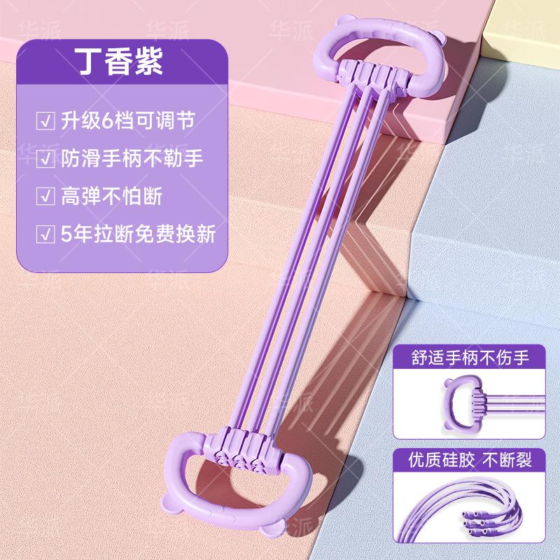 Women's Adjustable Resistance Bands 6 Levels, Pull Rope for Shoulder Back Exercise, Multi - Grip Strength Training Equipment with 6 Strands