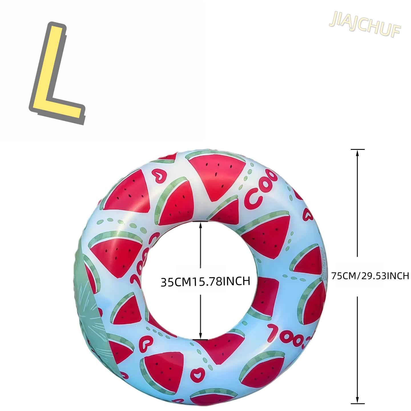 Vibrant Slice Inflatable Pool Float, Transparent Buoyancy Swim Ring for Summer Beach Photos, Kids & Teens Fun Swimming Tube, Portable Water Party Toy
