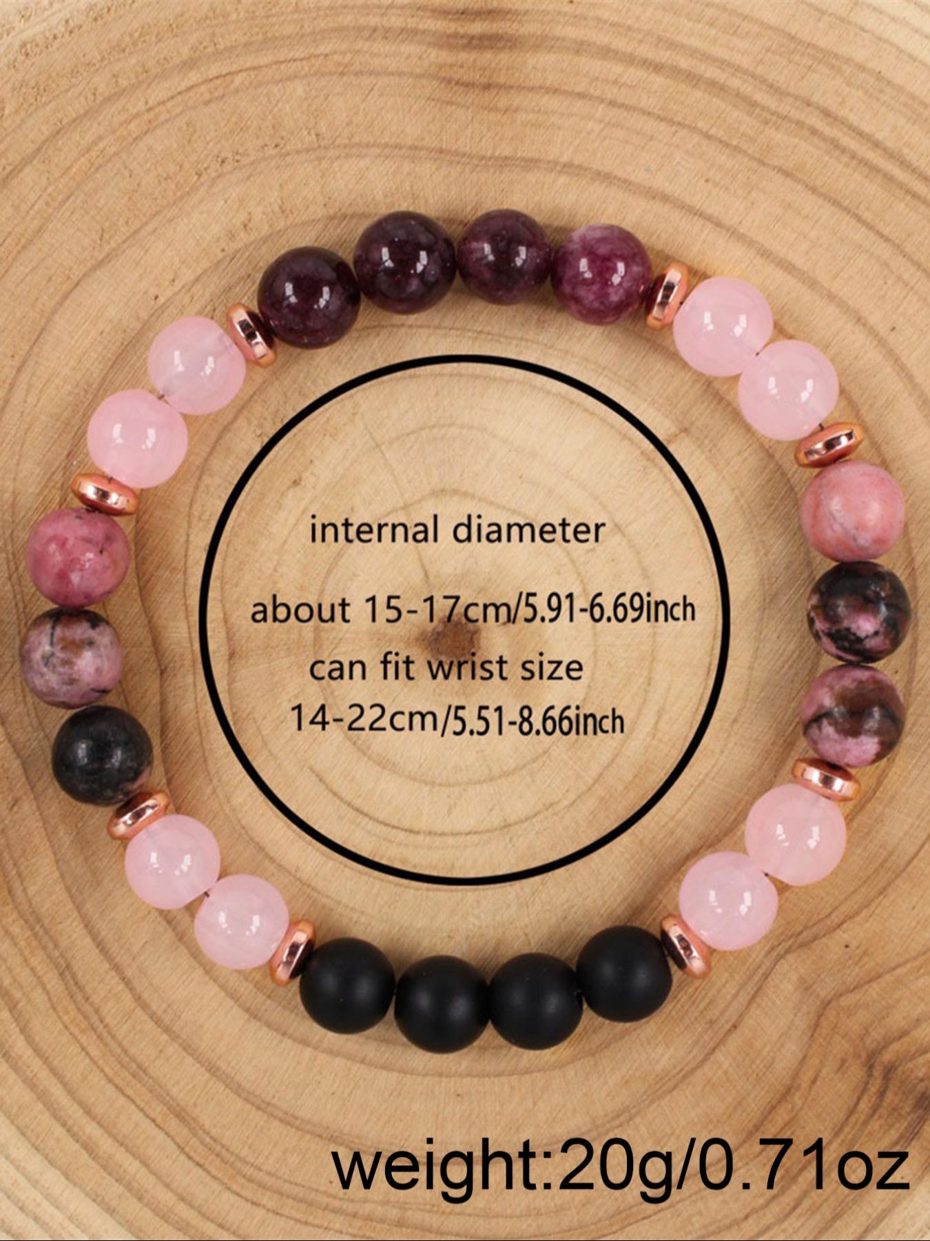 Natural Stone Garnet Bracelet for Women, Anxiety Relief Jewelry Gift, Relaxing Accessory for Friends
