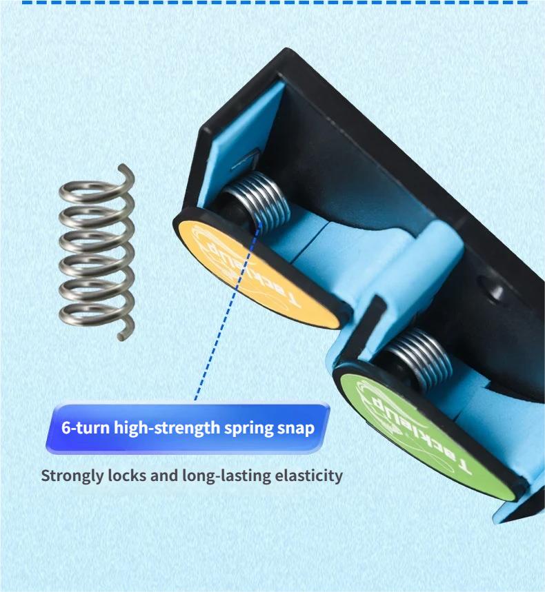 6-Slot Vertical Wall Fishing Rod Holder, Punch-Free Quick Buckle Organizer with Strong Hold Spring Clips for Spinning Casting Fishing Rods 6-Slot Vertical Wall Fishing Rod Holder, Punch-Free Quick Buckle Organizer with Strong Hold Spring Clips for Spinning Casting Fishing Rods