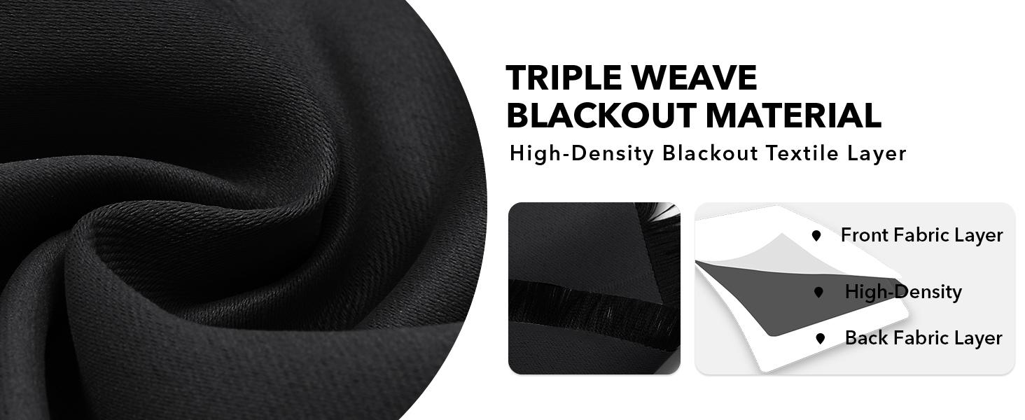 2 Panels Solid Blackout Curtains (85%-95% Light Blocking, Grommet Top, 52"W) – Thermal Insulated & Soundproof Drapes for Living Room, Bedroom & Home Office