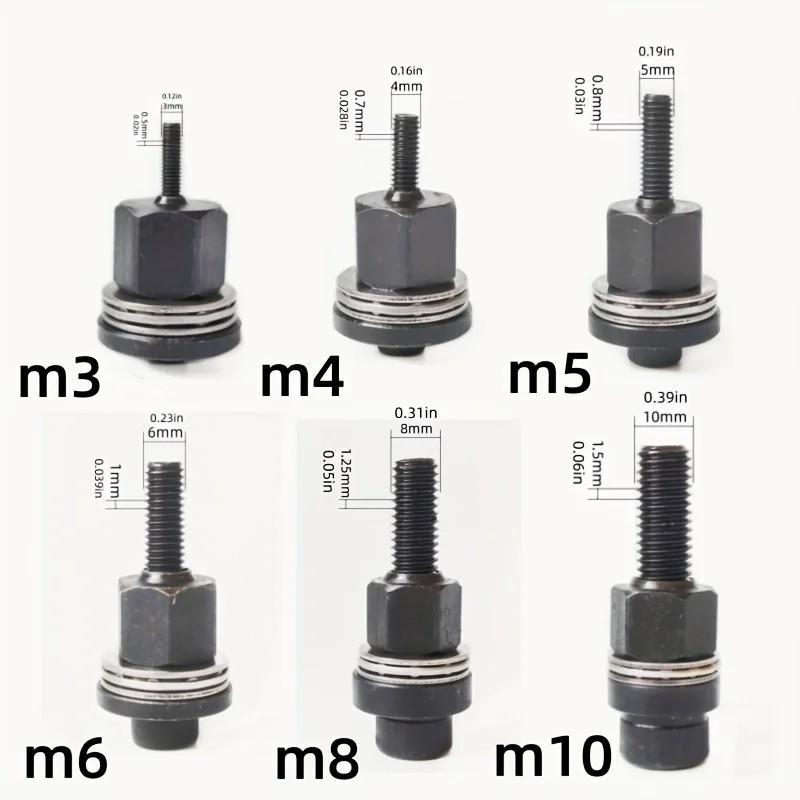 High-Quality Simple Manual Rivet NutTool, Hand Tightening Nut Head Accessory, Licensed Professional Simple Hand Rivet Nut Gun, Sturdy & Labor-Saving Manual Riveting Tool SpeciallyDesigned for Thin Iron Sheet.