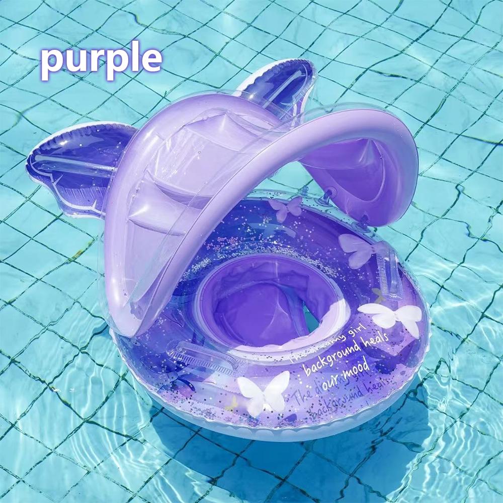 Mermaid Tail Inflatable Swimming Ring for Kids, Durable PVC Floating Pool Toy, UV Protection, Perfect for Water Games and Pools