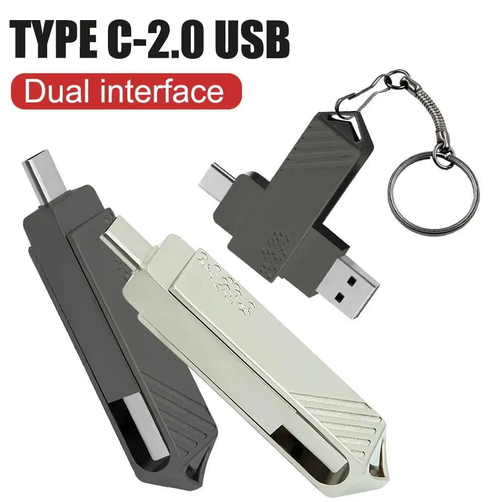 High Speed Solid State USB Drive  Mobile Phone Hard Drive Type-C Dual Interface Mobile Computer Large Capacity USB Drive