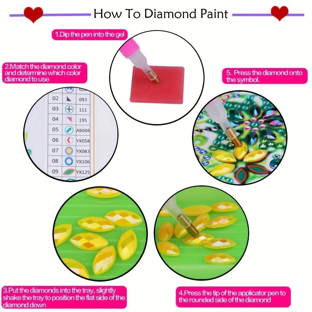 Pastel-Colored Landscape Pattern DIY Diamond Art Painting Coasters, 8 Counts Wooden Round Table Decorative Cup Mats with Stand for Display to Add Style for Home, Kitchen and Coffee Shop #GLOBAL PICKS