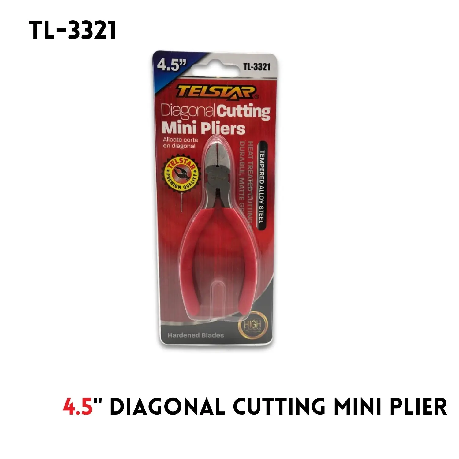 4.5 inch mini diagonal pliers, small electrical wire clippers, diagonal nose pliers