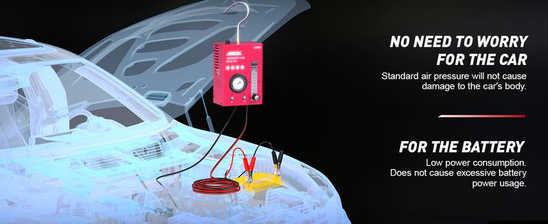 ANCEL S3000 Automotive Smoke Machine with Built-in Air Compressor Professional Leak Detector for EVAP Vacuum Fuel & More Car Vehicle Leak Testing ANCEL S3000 Automotive Smoke Machine with Built-in Air Compressor Professional Leak Detector for EVAP Vacuum Fuel & More Car Vehicle Leak Testing