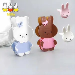 Kawaii Miffy Rabbit Grab Clip Cartoon Cute Little Rabbit Small Hair Grab Color Block Fun Children's Hair Accessory Girl Gift