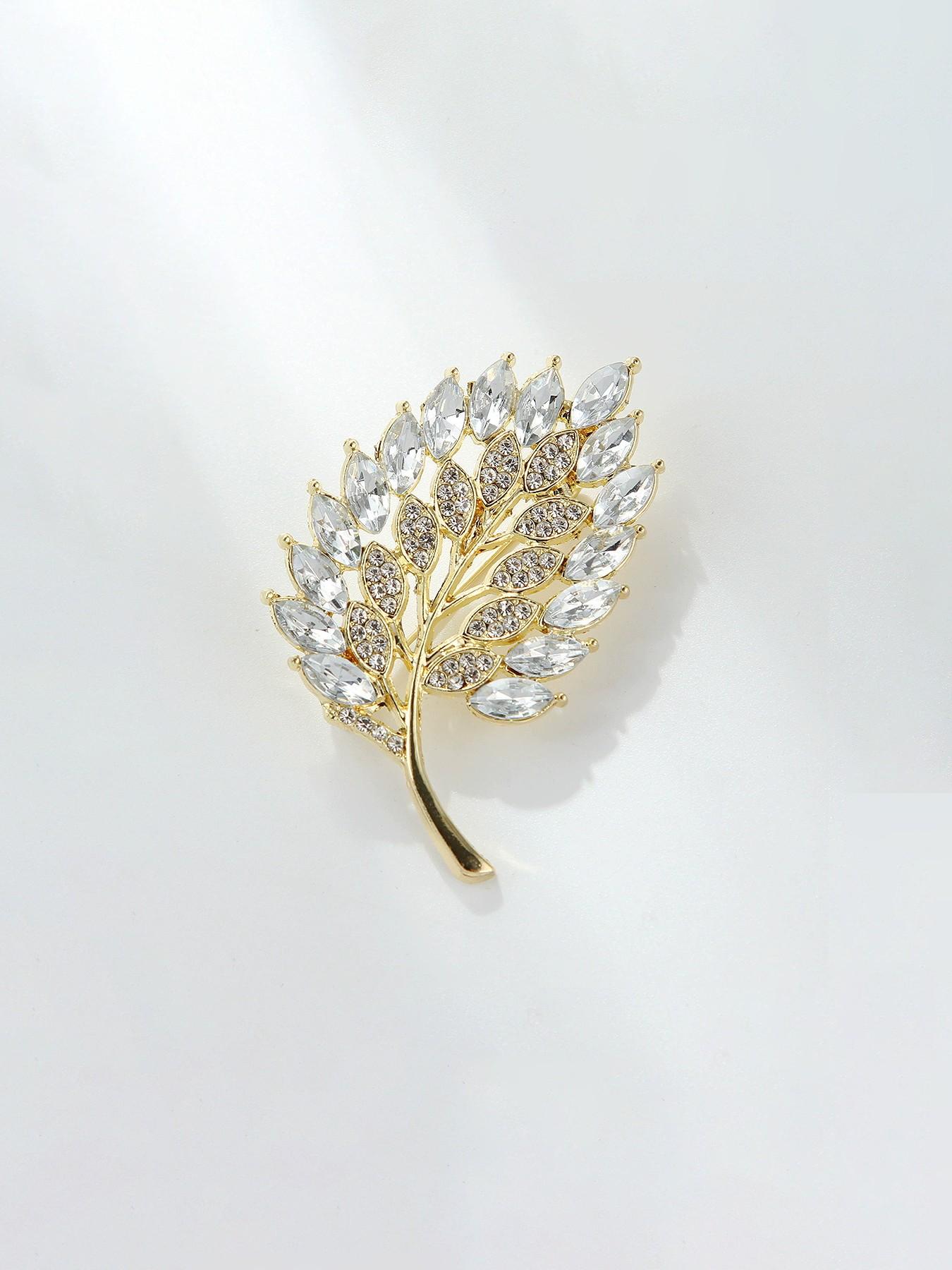 Leaf Brooch Pin Accessory Unisex Coat Decoration, Perfect Gift for Friends, Stylish Jewelry for Men and Women