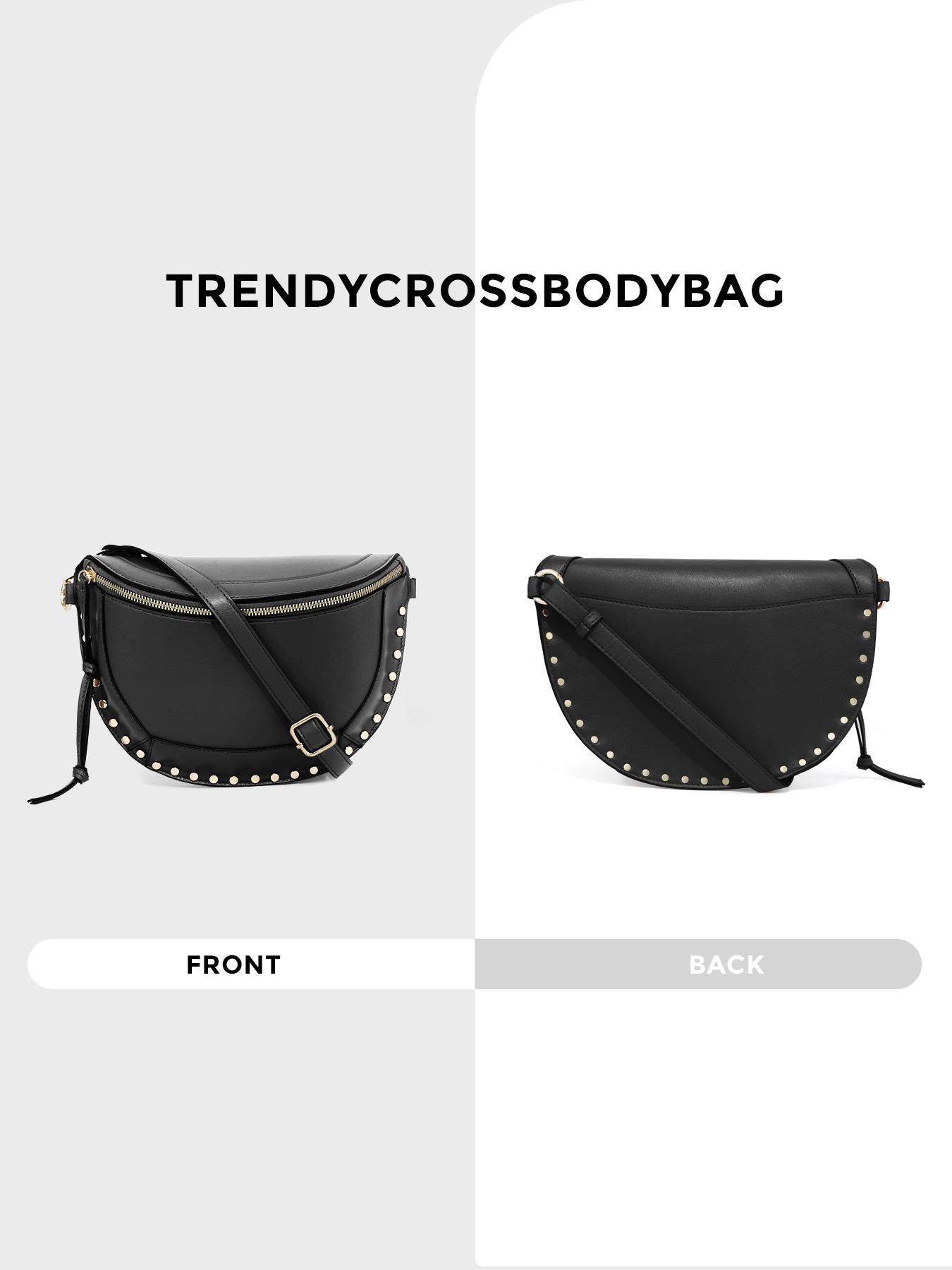 Heavy Duty Rivet Chest Bag Waist Bag Fashion Casual Large Capacity Crossbody Bag