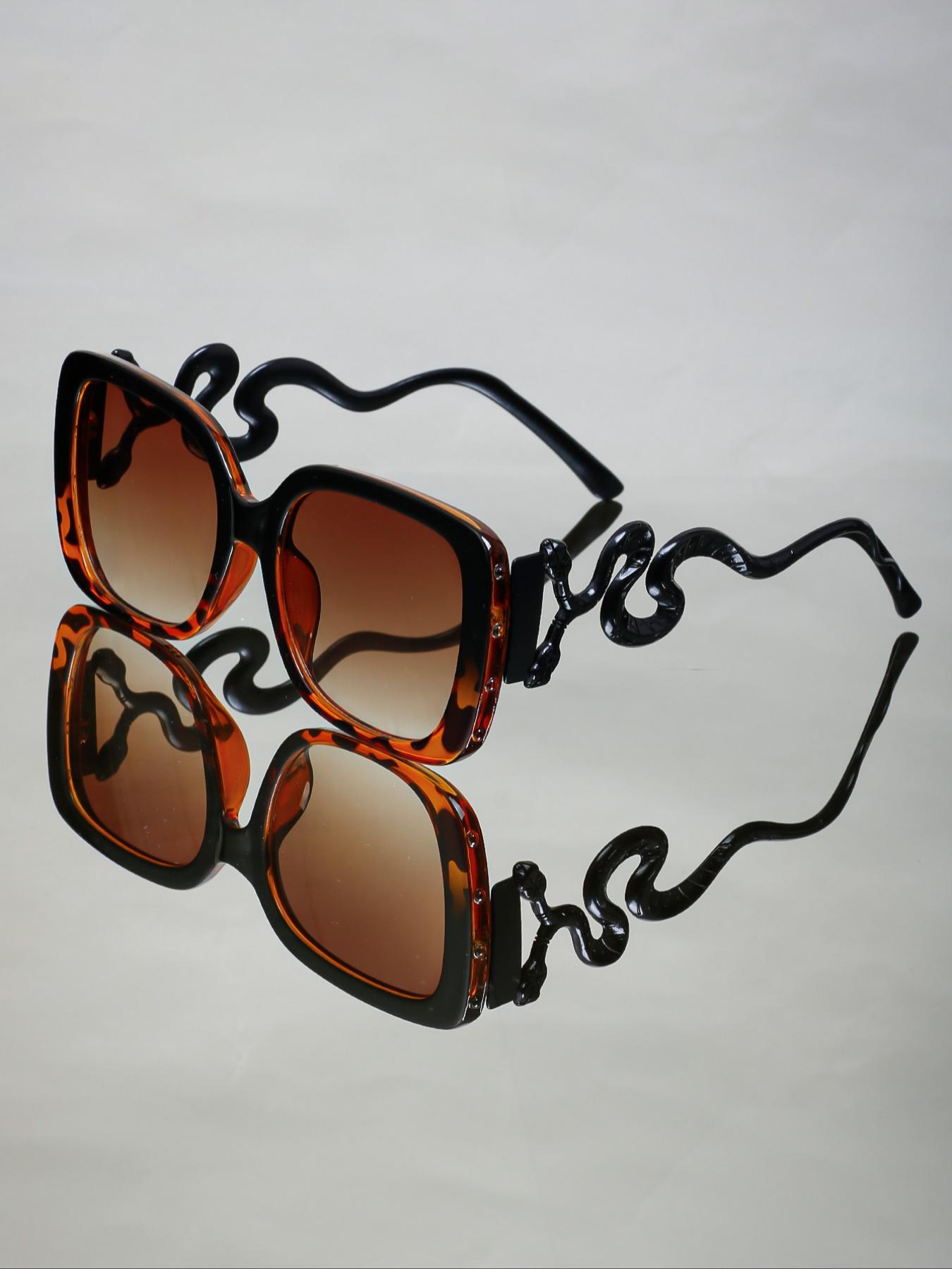 Punk Style Snake Design Sunglasses, Vintage Gothic Sunglasses for Everyday Use, Fashion Accessories for Outdoor Activities