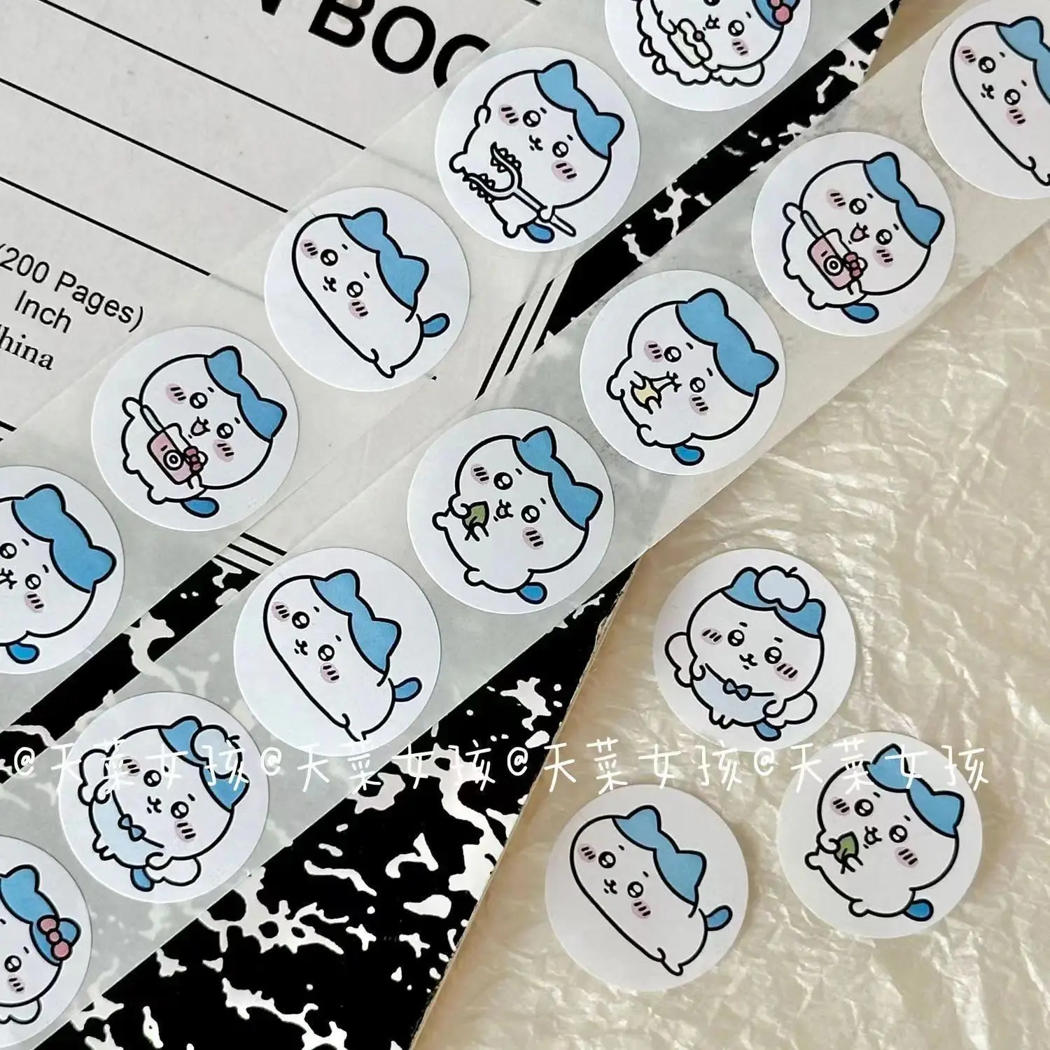 chiikawa Sticker Hachiware Cute Ins Roll Sticker Decoration Hand Account Sealing Tape Notebook Water Cup Decoration High Quality