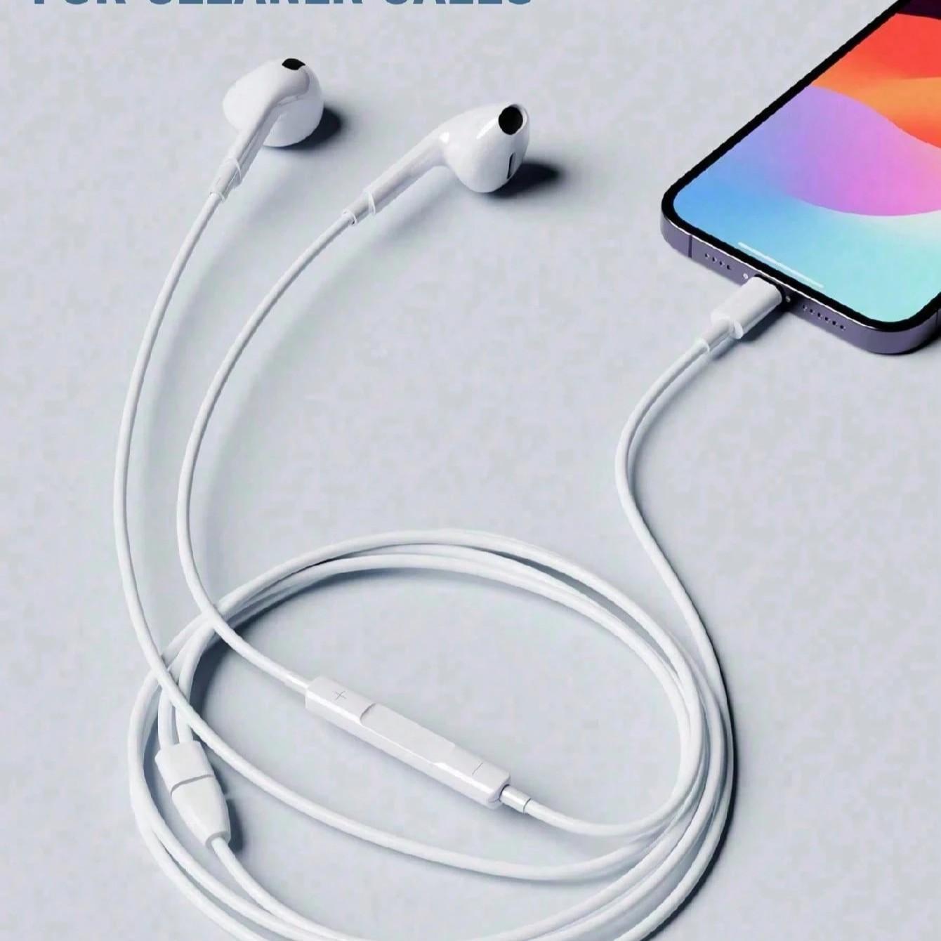 Wired In-Ear Headphones with Apple Lightning, Android Type-C, and 3.5mm Jack, Replacement Earbuds for Smartphone, Video Game Theme