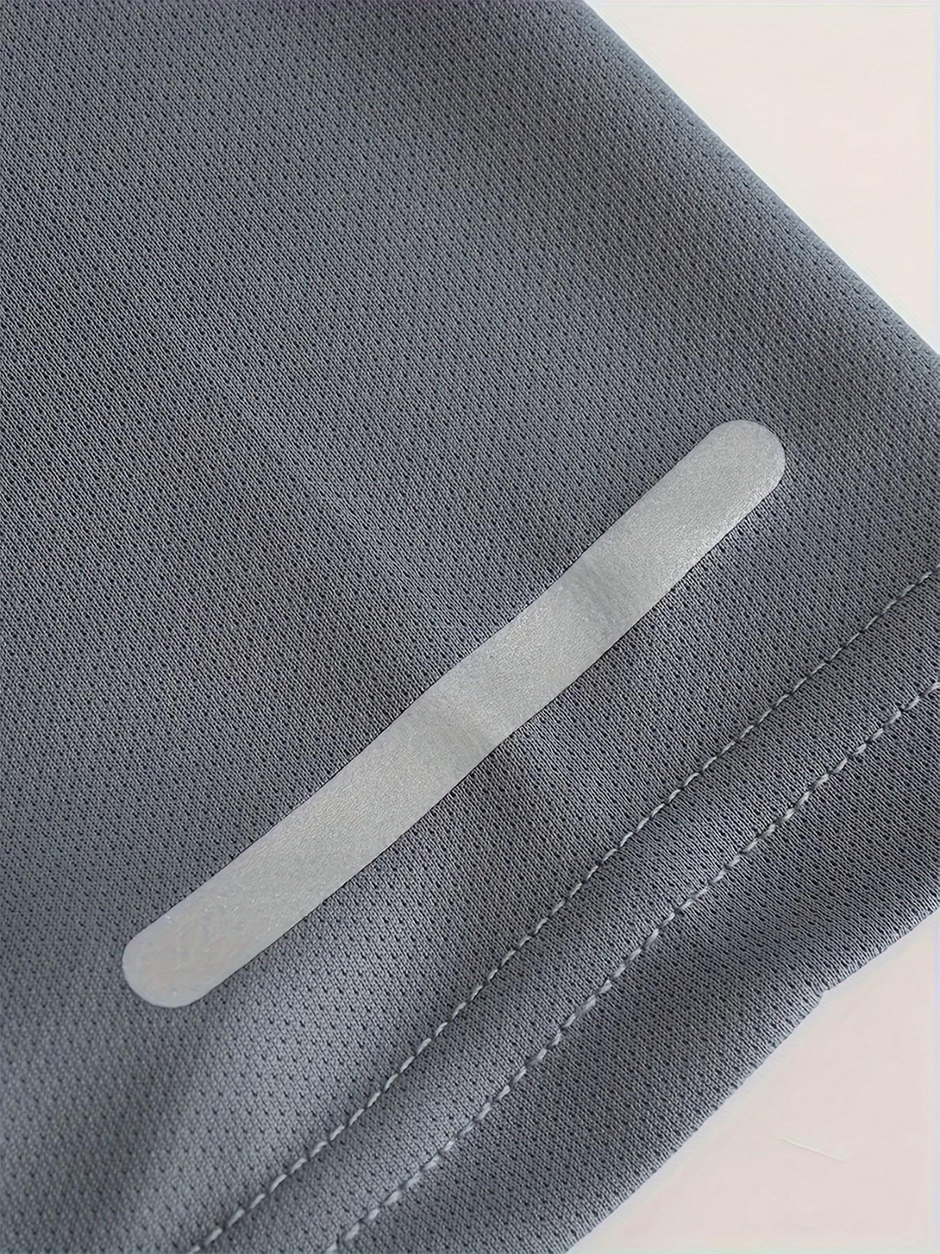 Two-Pack Casual Sports T-Shirts, Reflective Stripes, Breathable Quick-Dry Short Sleeve Round Neck Tops, Ideal for Running and Fitness