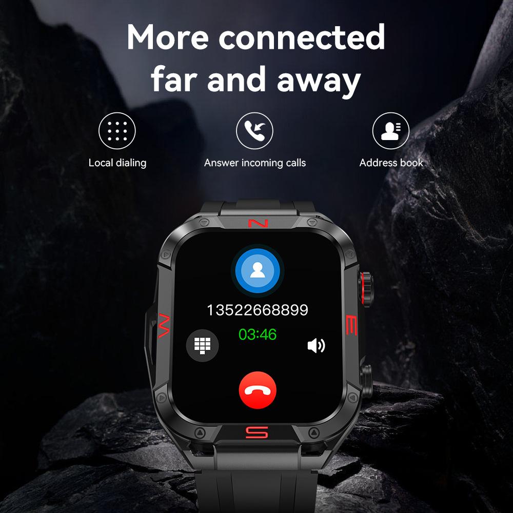 Smart watch voice control music playback heart rate motion detection waterproof band hd fitness answer call s320b