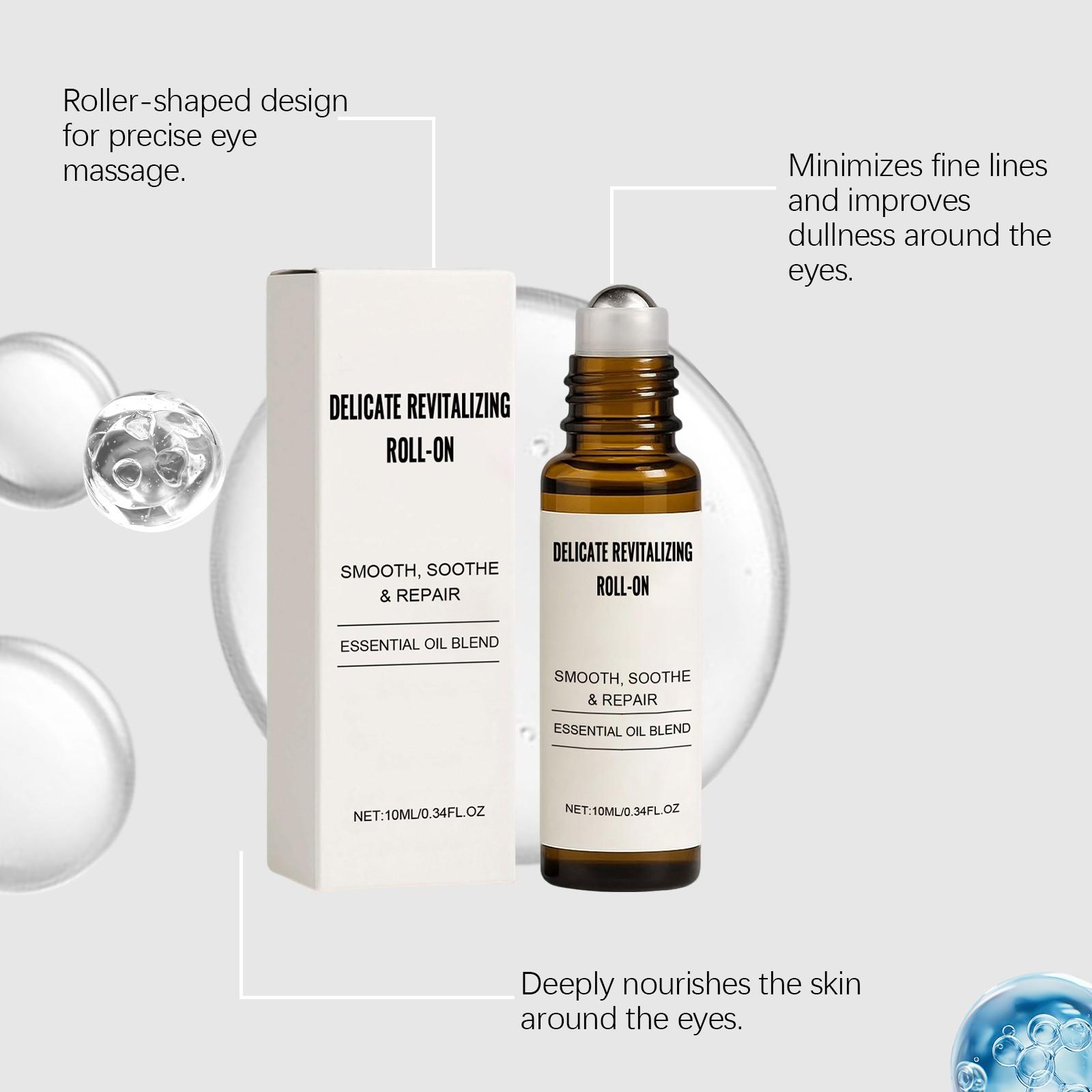 Revitalizing Rollerball Essence, Eye & Face Oil, Elasticity Boost, Brightening, Hydrating, Moisturizing, Radiant Skin Care