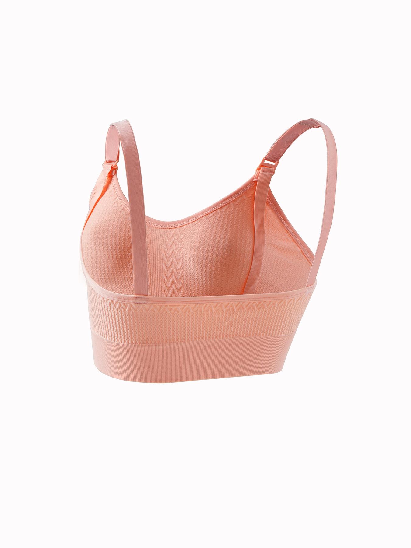 Maternity Solid Color Wireless Bra, Comfortable Breathable Seamless Nursing Bra, Maternity Underwear for Pregnancy & Postpartum, Maternity Bras