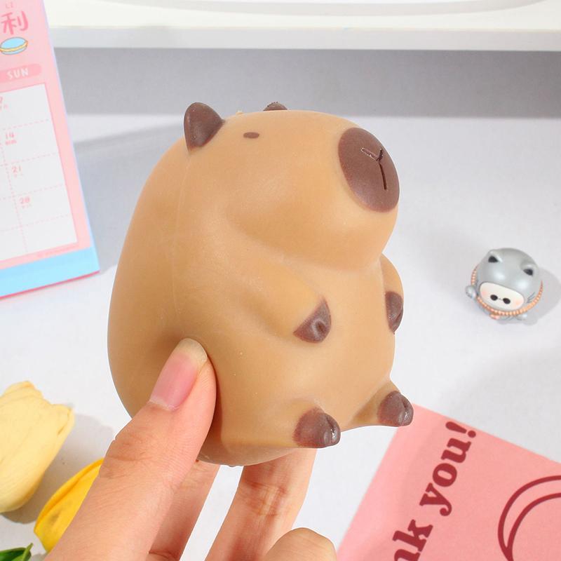 Kawaii Capybara Squeeze Toy Anti Stress Adult Toys Pinch TPR Soft Decompression Stress Reliever Toys For Kids