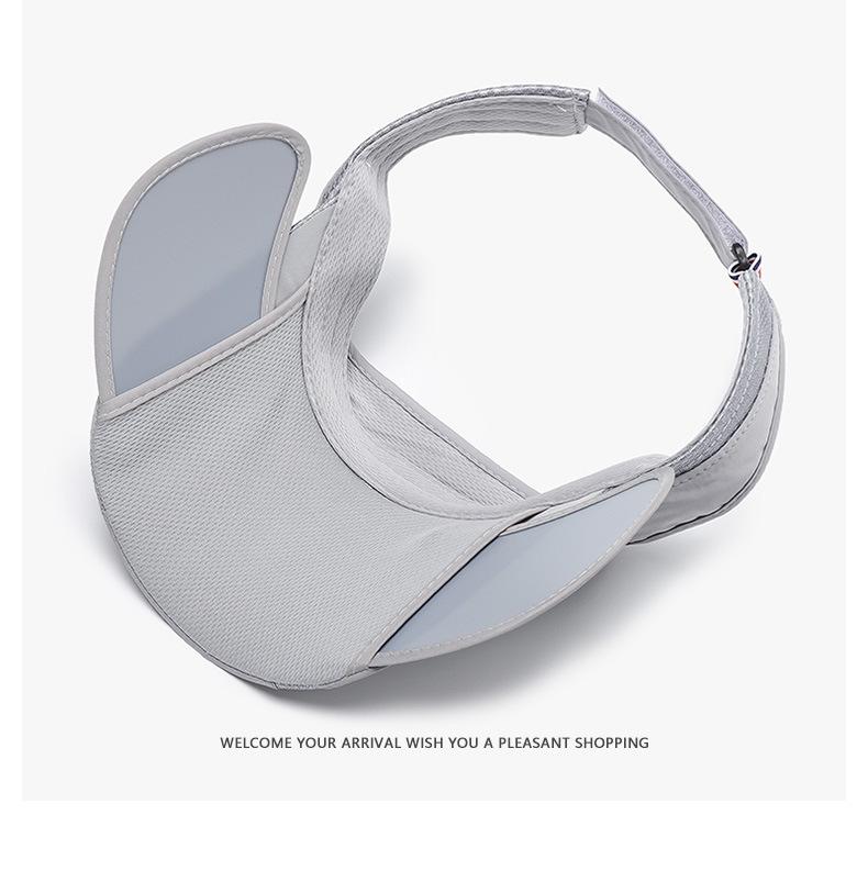 Empty top hat for men, golf sun protection hat, outdoor sports, summer sun protection, UV protection, women's sun hat, sweat absorbing and breathable material, soft and wear-resistant texture, suitable for running, hiking and travel sports