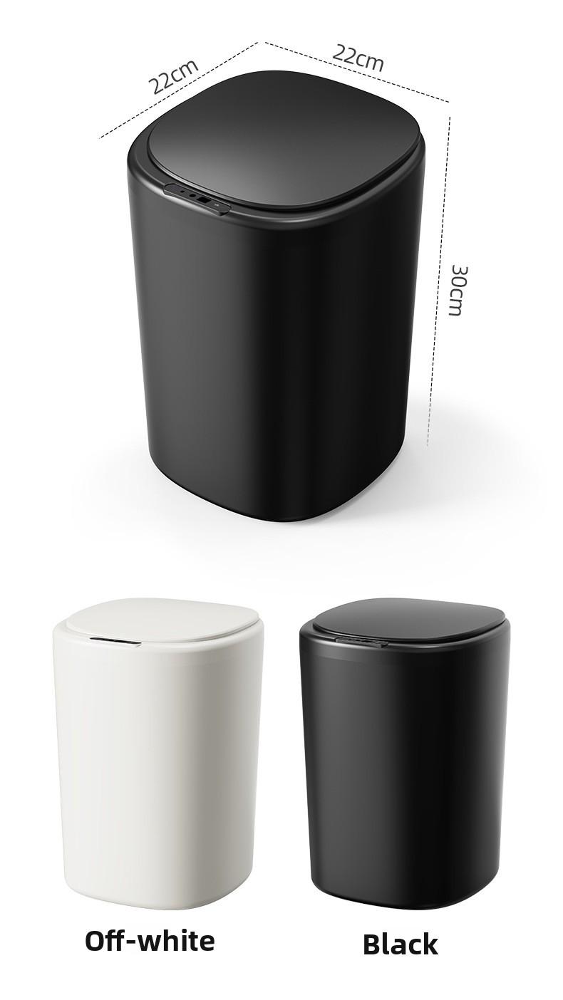 Touchless trash can, patented automatic bag-sucking trash can design, 3.6-gallon smart trash can, automatic sensor lid trash can, battery-operated, suitable for bathroom/kitchen/living room/bedroom, Christmas decoration