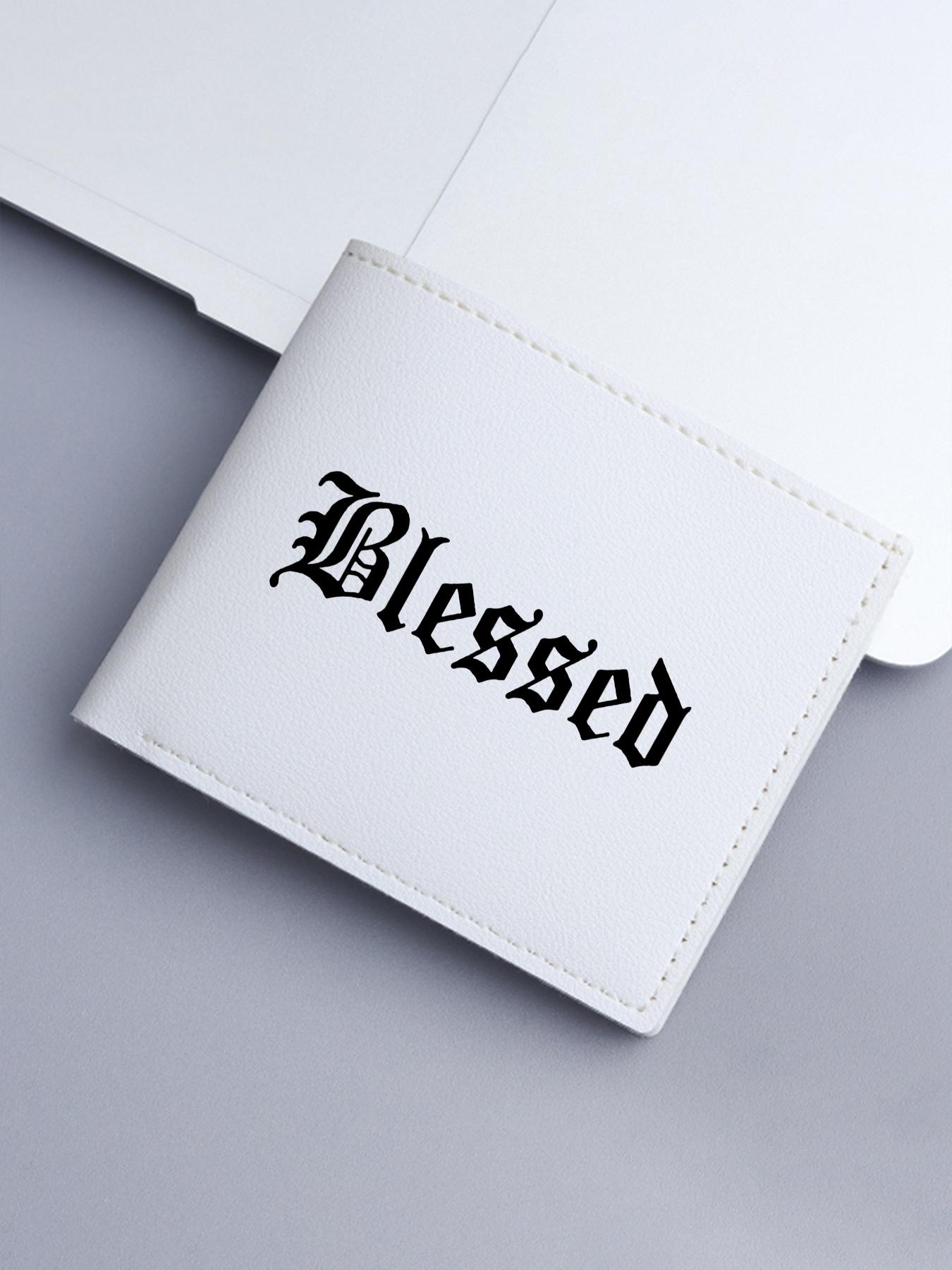 Blessed Faith Theme Men's Foldable Wallet, Multi-Card Slot Card Holder, Model 0108224, Stylish and Functional Accessory for Everyday Use