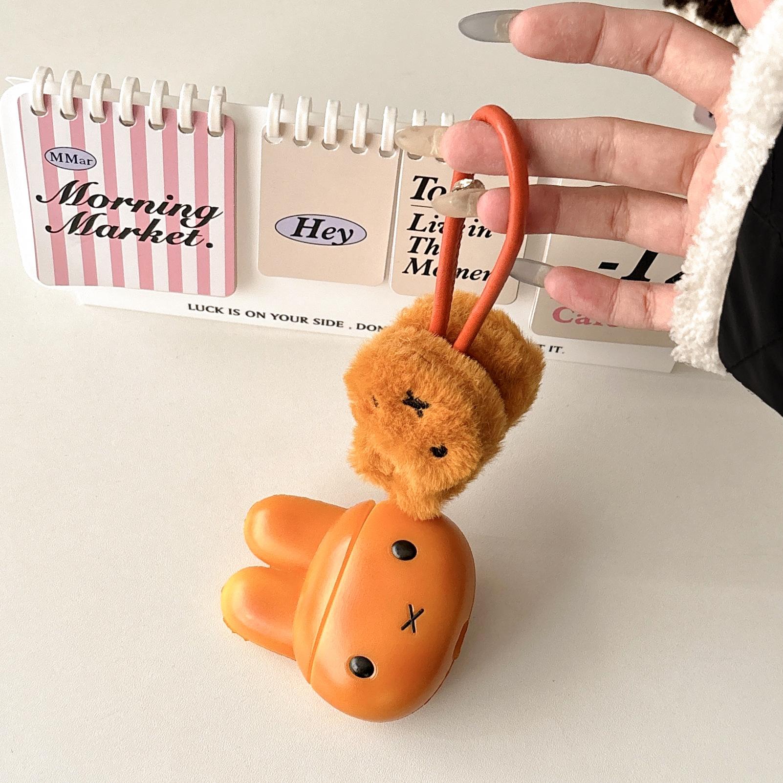 1 piece of bread rabbit earphone case,Cute wireless Bluetooth earphone case, drop resistant, durable and stylish accessory, suitable for AirPods pro3/1/2/3/4/pro/pro2(Different models may have different shapes)