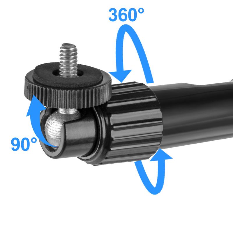 Thundeal TDA6W TD80W HY320 HY300Pro Projector Ceiling Mount Wall Holder 40cm 60cm 80cm 1/4 6mm Black Aluminum Projector Hanger Adjustable Mount Bracket