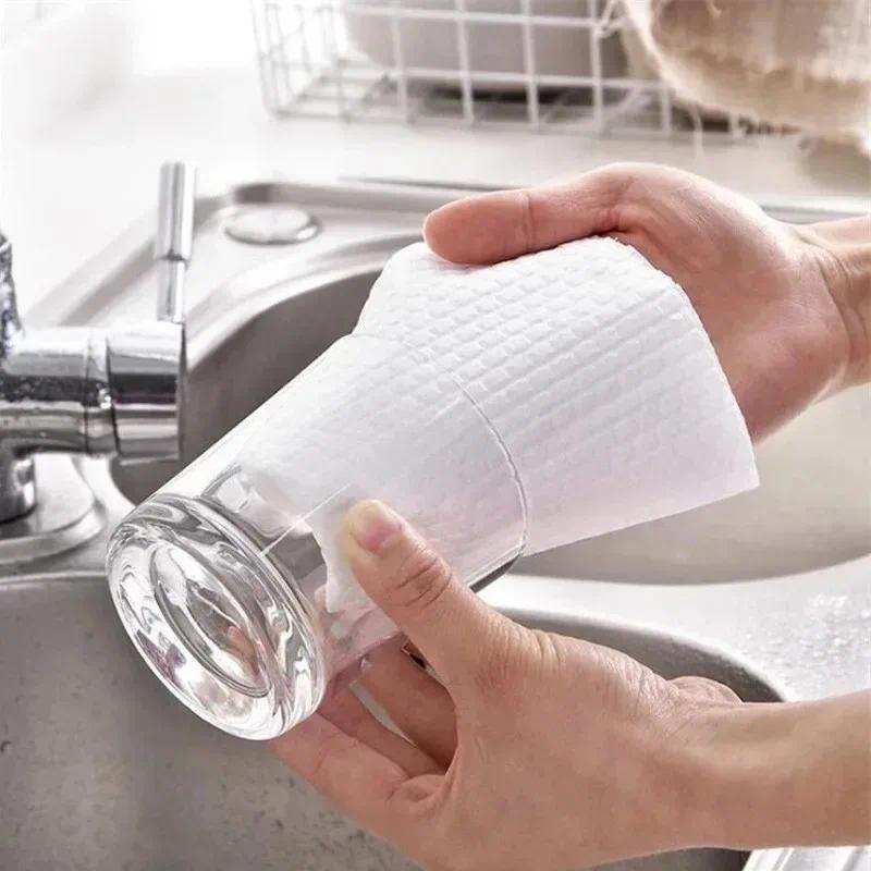 Kitchen Disposable Rags Non-Woven Reusable Cleaning Cloths Household Washing Towels Dishcloths Rag Wipes Cloth Cleaner Tools