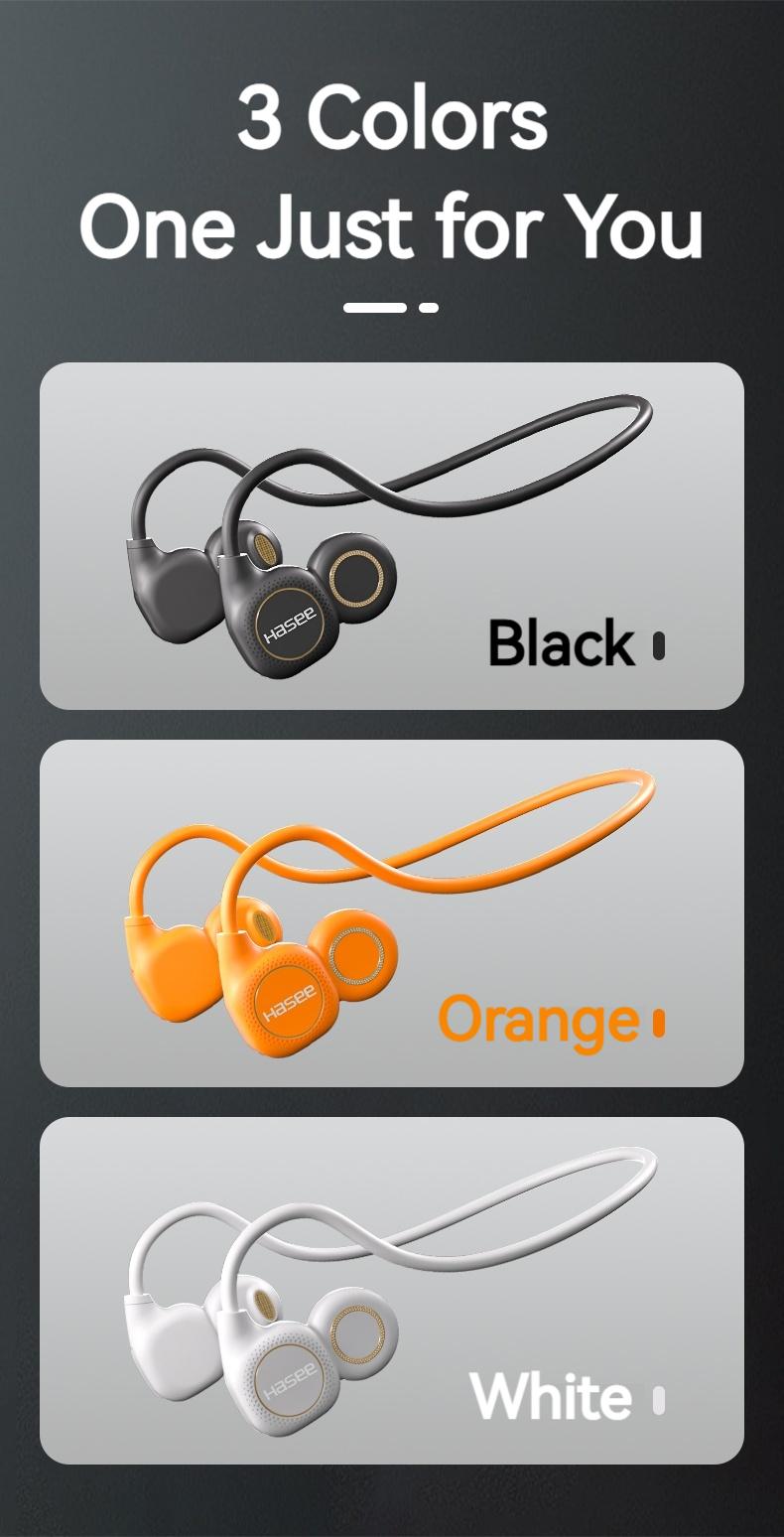 Open-Ear Neckband Headphones, Wireless Air Conduction Headphones, Hi-Fi Sound, LED Battery Display, Clear Call Noise Reduction Mic, Lightweight Secure Fit, Bluetooth 5.4, Sweatproof Sports Headphones for Running & Workout – New Year Gifts for Men & Women