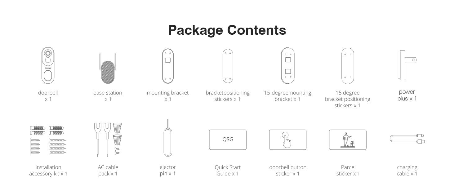 Botslab 5/3MP Doorbell Camera Wireless, 360° Panoramic View, No Monthly Fee, 1:1 Head to Toe, 5MP Video Doorbell Battery, 2.4GHz Home, doorbell camera