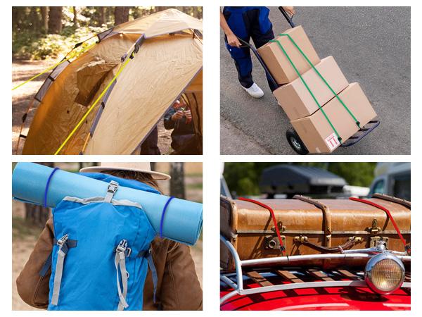 24-Piece Premium Bungee Cords Heavy Duty Outdoor, Bungee Cords with Hooks in a Storage Jar Includes 10", 18", 24", 30", 36", 48" Bungie Cord Bundle Assortment for Camping, Tent, Fastening Items