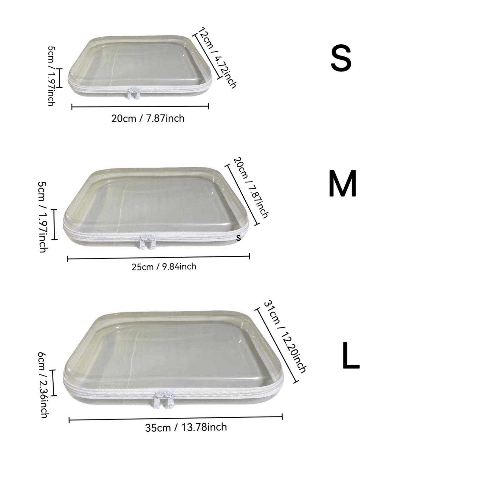 Colorful Storage Box Set, 3/6 Large Capacity Zip Storage Bags, Travel Cosmetic Bags for Travel & Home, Waterproof and Stackable Organizers for Make-Up, Snacks, Office Supplies