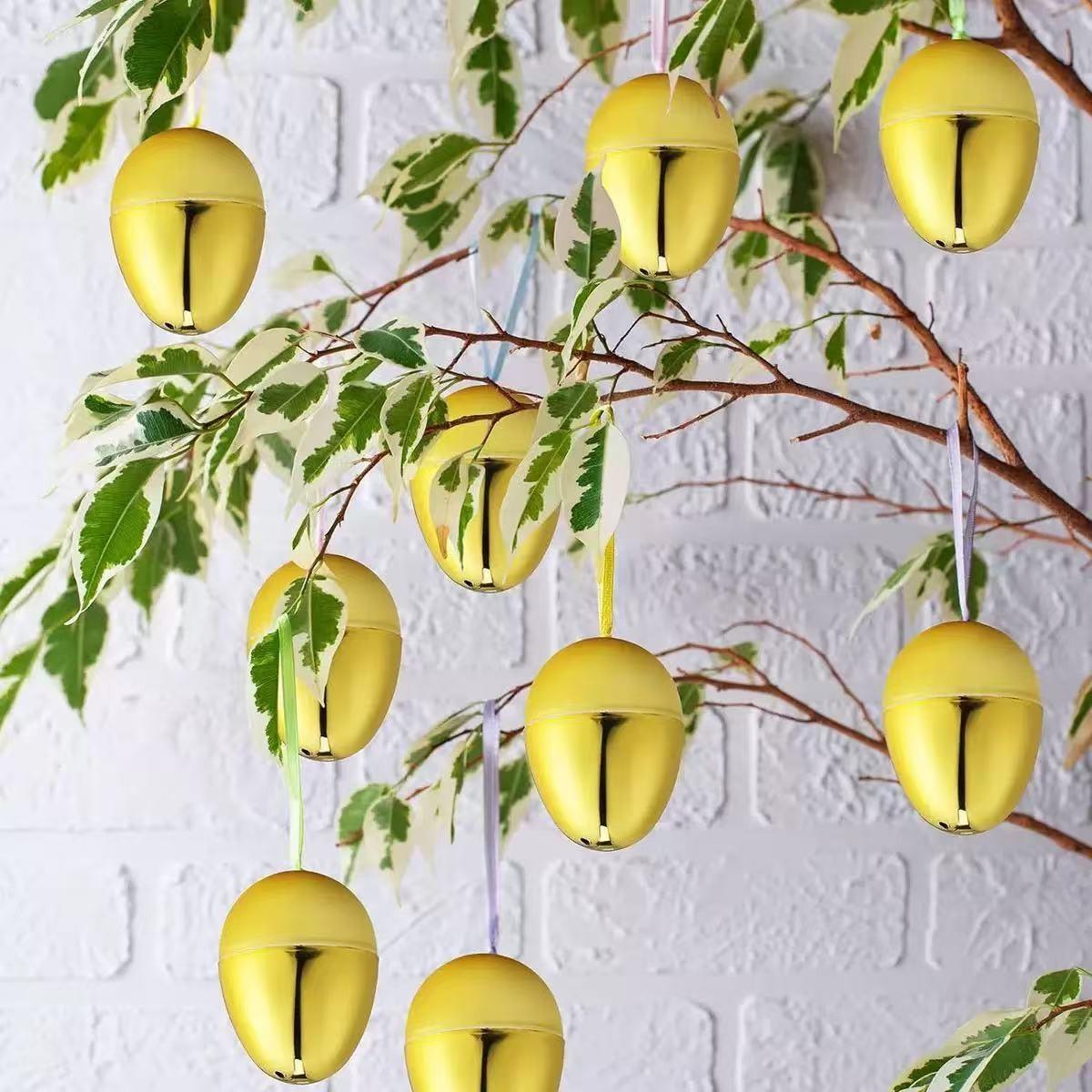 6-Pack Easter Eggs, Fillable Plastic Eggs for Easter Egg Hunt, Basket Liner, Party Gifts, Holiday Decorations