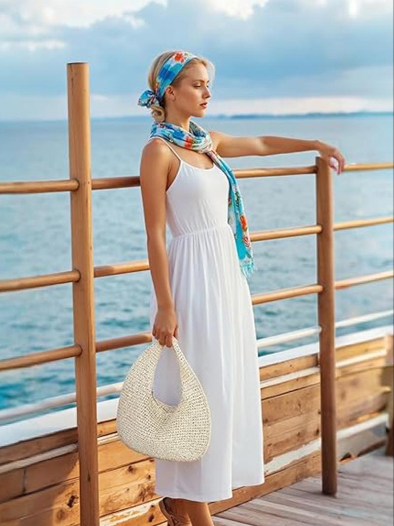 Women's Fashionable Straw Handbag, Casual Versatile Zipper Hobo Bag for Daily Used, Trendy All-match Bag for Commuters and Students